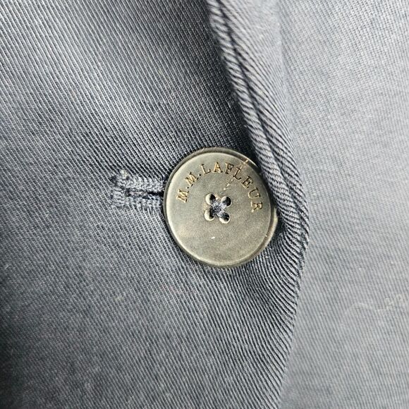 MM LAFLEUR The Hyo Jacket Everyday Twill Night Navy Blue Size 0 - Picture 6 of 13